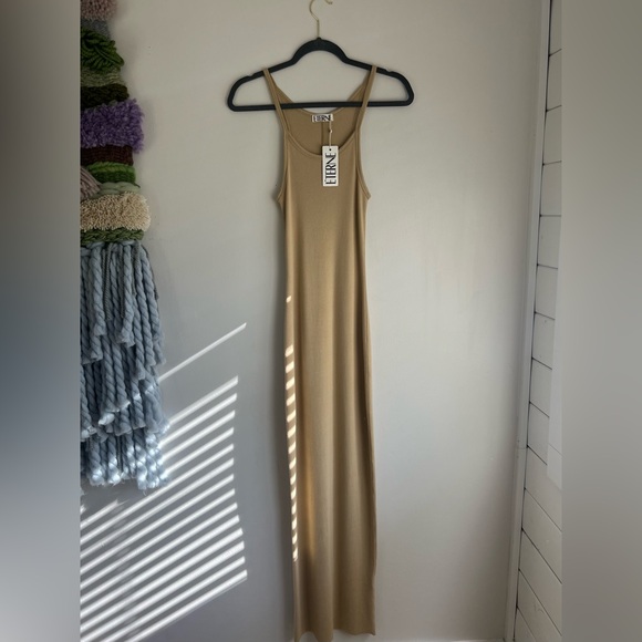 New With Tags NWT Éterne Tank Maxi Dress in Sand Small - Picture 4 of 7